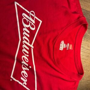 Budweiser Red Tee with White Logo